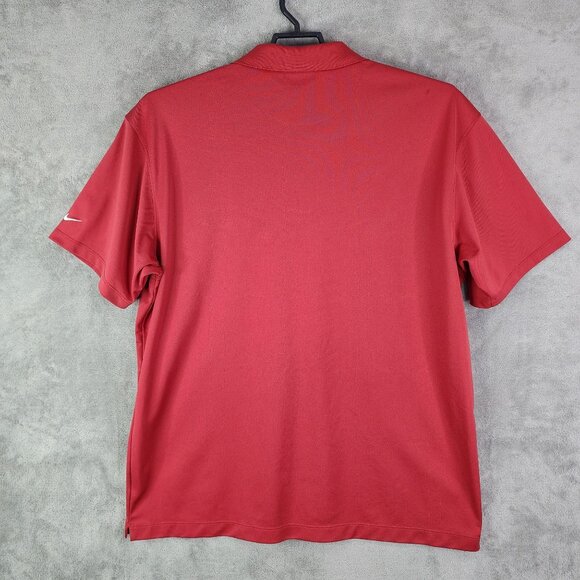 Men's Nike Golf Red Polo Shirt Dri-Fit Spartan Embroidery Short Sleeve Size XXL - Picture 8 of 11